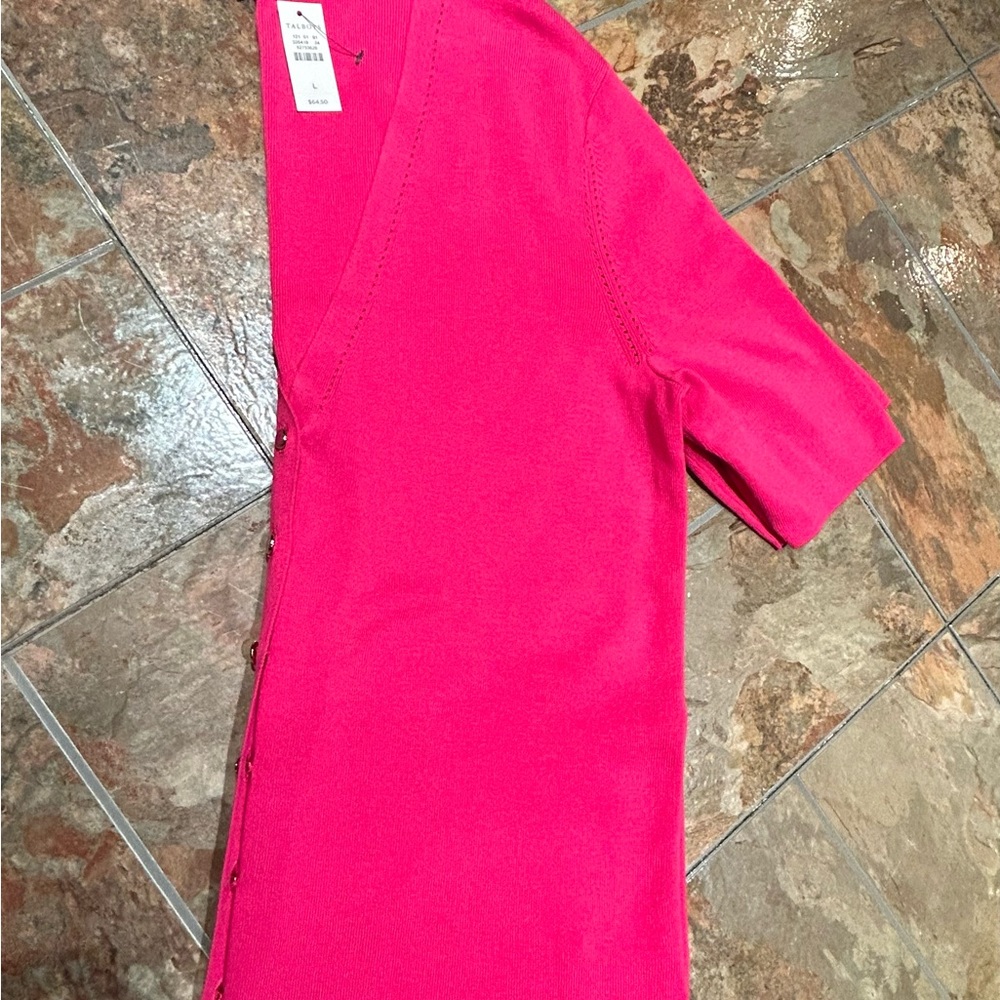 Talbots Pretty in a pink Cardigan - Picture 2 of 11